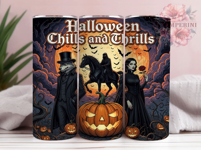 Creepy Cute Spooky Halloween Tumbler, Spooky Wrap, 20Oz Tumbler, Sublimation Design, Halloween Vibes, Haunted Style, Creepy Cute Sublimation Li Zamperini 