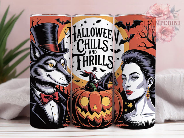 Creepy Cute Spooky Halloween Tumbler, Spooky Wrap, 20Oz Tumbler, Sublimation Design, Halloween Vibes, Haunted Style, Creepy Cute Sublimation Li Zamperini 