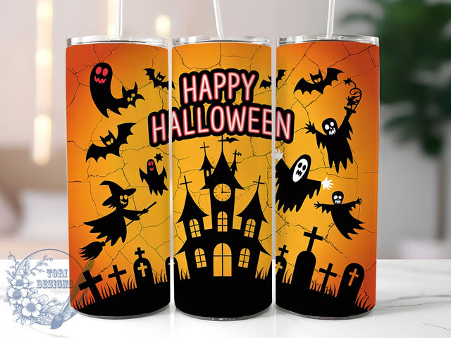 Creepy Gothic Skull Horror Halloween Tumbler, Horror Skull Wrap, Spooky Gothic Sublimation, Haunted Night Cup, Dark Horror Drinkware, Scary Halloween Tumbler, Creepy Gothic Design Sublimation ToriDesigns 