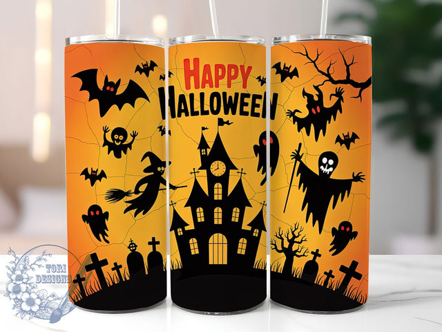 Creepy Gothic Skull Horror Halloween Tumbler, Horror Skull Wrap, Spooky Gothic Sublimation, Haunted Night Cup, Dark Horror Drinkware, Scary Halloween Tumbler, Creepy Gothic Design Sublimation ToriDesigns 