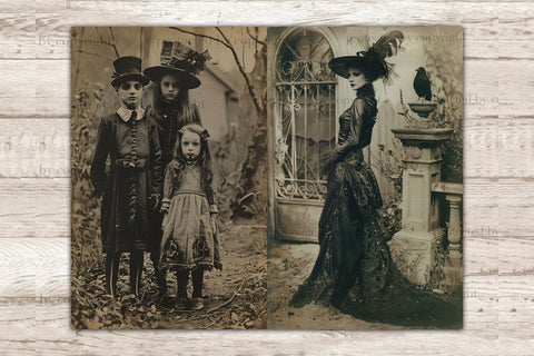 Creepy Junk Journal Page | Gothic Printable SVG GlamArtZhanna 
