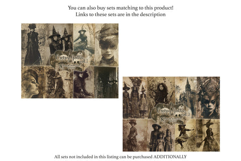 Creepy Junk Journal Page | Gothic Printable SVG GlamArtZhanna 