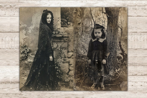 Creepy Junk Journal Page | Gothic Printable SVG GlamArtZhanna 