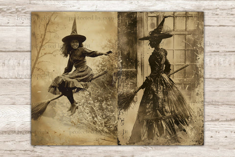 Creepy Junk Journal Paper | Vintage Photo Printable SVG GlamArtZhanna 