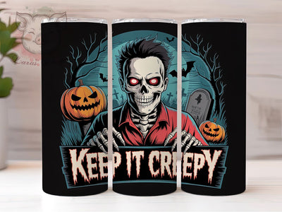 Creepy Zombie Spooky Horror Halloween Tumbler, Zombie Cup Wrap, 20Oz Sublimation Design, Spooky Horror Drinkware, Undead Halloween Mug, Scary Zombie Tumbler, Haunted Season Cup Sublimation Lara' s Designs 