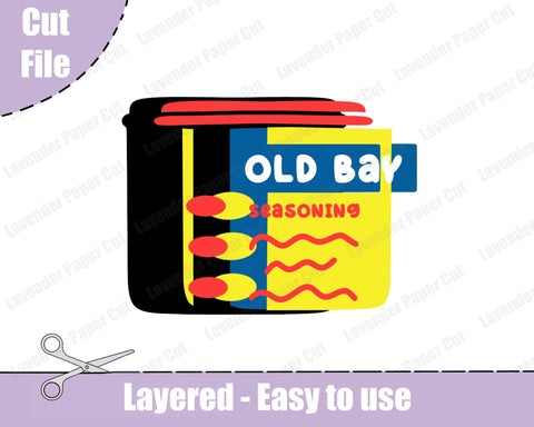 Creole Seasoning SVG, Cooking SVG, New Orleans Lover, Old Bay Lover, For Cricut and Silhouette, Tshirts, Sweatshirts, Stickers SVG Lavender Paper Cut 