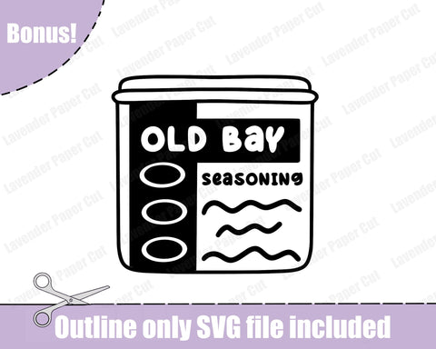 Creole Seasoning SVG, Cooking SVG, New Orleans Lover, Old Bay Lover, For Cricut and Silhouette, Tshirts, Sweatshirts, Stickers SVG Lavender Paper Cut 