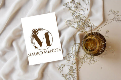 Crest Petal Monogram Font Dm Letter Studio 