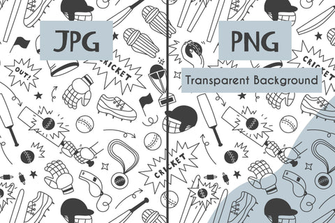 Cricket Doodle Seamless Pattern Digital Paper Digital Pattern Rin Green 