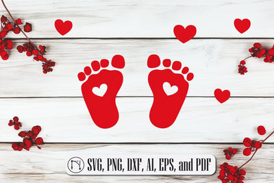 Cricut Baby Footprint SVG Cut File SVG MD JOYNAL ABDIN 