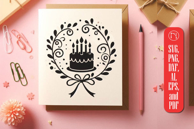 Cricut Birthday Card Paper Cut SVG SVG MD JOYNAL ABDIN 