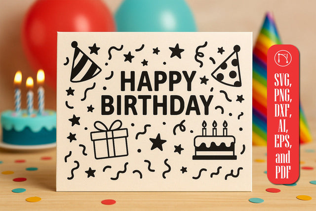 Cricut Birthday Gift Card SVG Cut File SVG MD JOYNAL ABDIN 