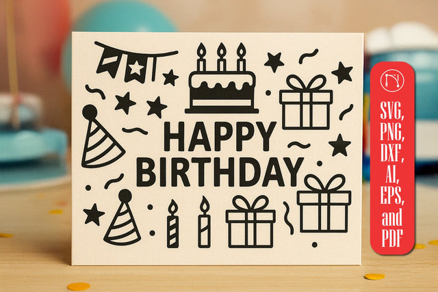 Cricut Birthday Gift Card SVG Cut File SVG MD JOYNAL ABDIN 