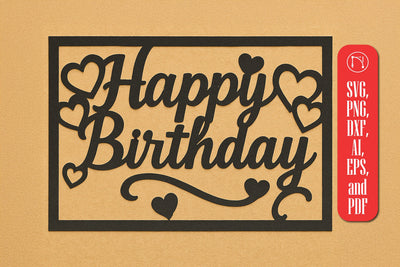 Cricut Birthday Gift Card SVG cut file SVG MD JOYNAL ABDIN 