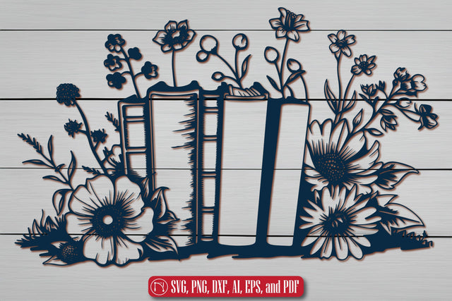 Cricut Book with Flowers SVG Set SVG MD JOYNAL ABDIN 