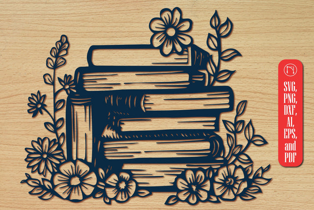 Cricut Book with Flowers SVG Set SVG MD JOYNAL ABDIN 