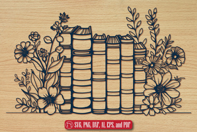 Cricut Book with Flowers SVG Set SVG MD JOYNAL ABDIN 