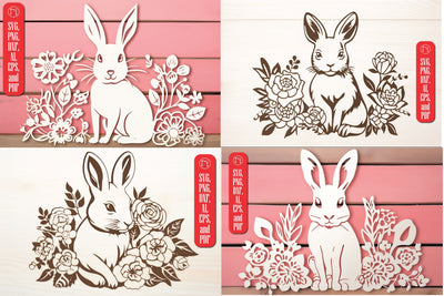 Cricut Bunny/Rabbit Papercut SVG Bundle SVG MD JOYNAL ABDIN 