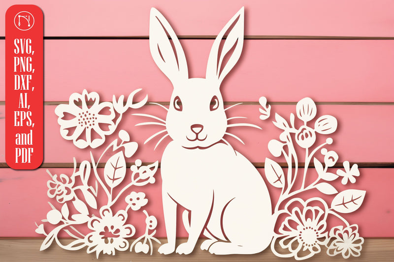 Cricut Bunny/Rabbit Papercut SVG SVG MD JOYNAL ABDIN 