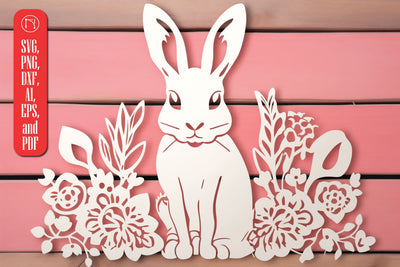 Cricut Bunny/Rabbit Papercut SVG SVG MD JOYNAL ABDIN 