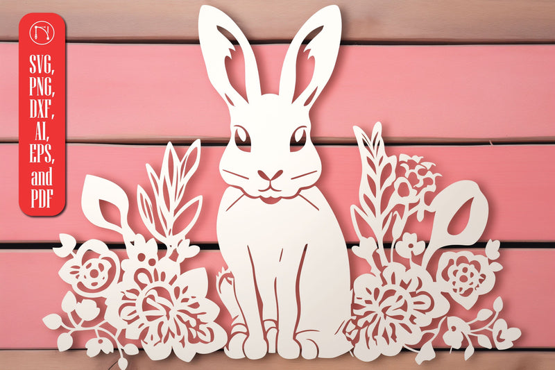 Cricut Bunny/Rabbit Papercut SVG SVG MD JOYNAL ABDIN 
