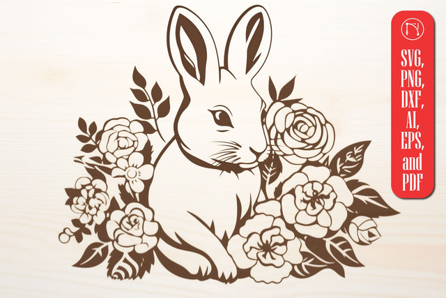 Cricut Bunny/Rabbit Papercut SVG SVG MD JOYNAL ABDIN 