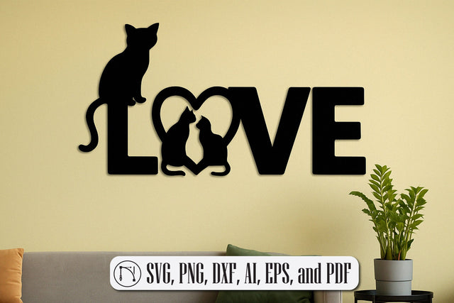 Cricut Cats Wall Art Decor SVG cut file SVG MD JOYNAL ABDIN 
