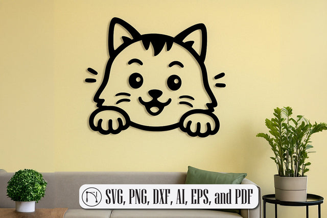 Cricut Cats Wall Art Decor SVG cut file SVG MD JOYNAL ABDIN 