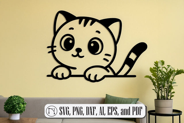 Cricut Cats Wall Art Decor SVG cut file SVG MD JOYNAL ABDIN 