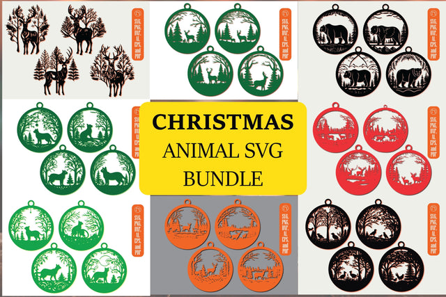 Cricut Christmas Animal SVG Bundle SVG MD JOYNAL ABDIN 