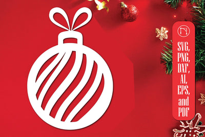 Cricut Christmas Bauble SVG Cut File SVG MD JOYNAL ABDIN 
