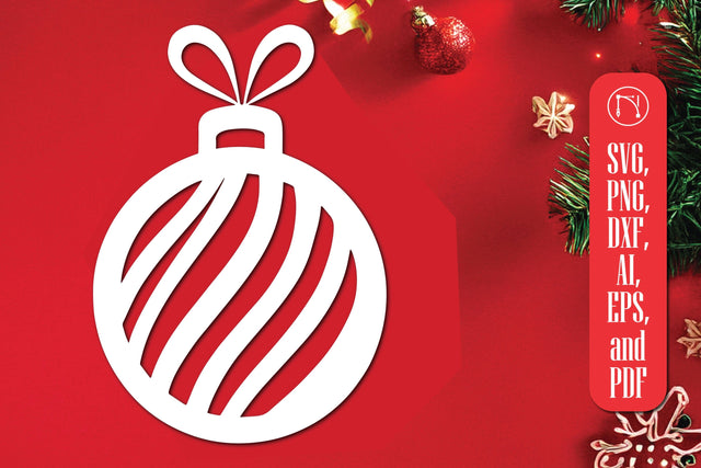 Cricut Christmas Bauble SVG Cut File SVG MD JOYNAL ABDIN 