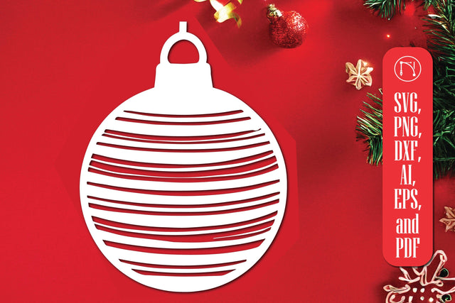 Cricut Christmas Bauble SVG Cut File SVG MD JOYNAL ABDIN 