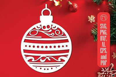 Cricut Christmas Bauble SVG Cut File SVG MD JOYNAL ABDIN 