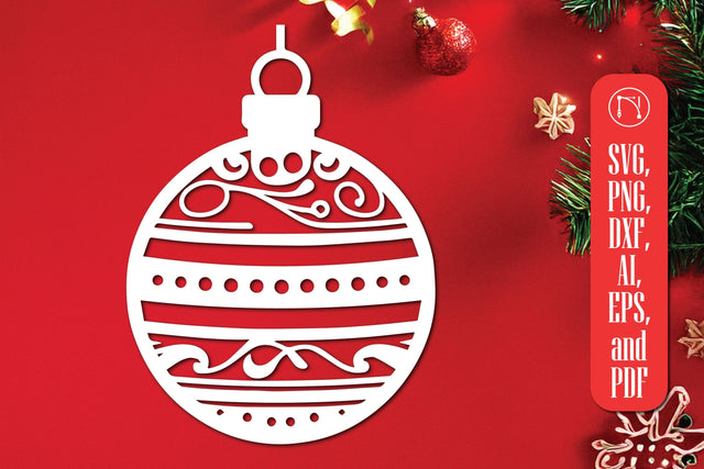 Cricut Christmas Bauble SVG Cut File SVG MD JOYNAL ABDIN 