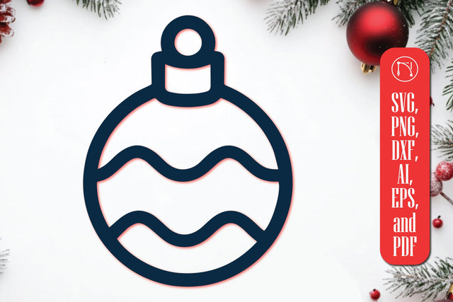 Cricut Christmas Bauble SVG Cut File SVG MD JOYNAL ABDIN 