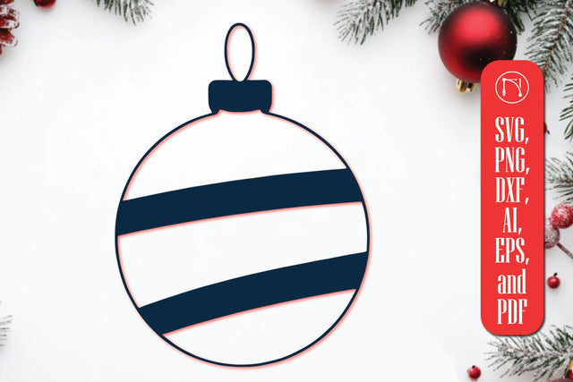 Cricut Christmas Bauble SVG Cut File SVG MD JOYNAL ABDIN 