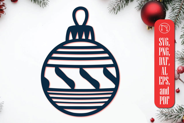 Cricut Christmas Bauble SVG Cut File SVG MD JOYNAL ABDIN 