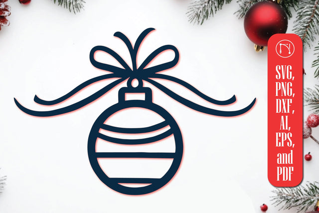 Cricut Christmas Bauble SVG Cut File SVG MD JOYNAL ABDIN 