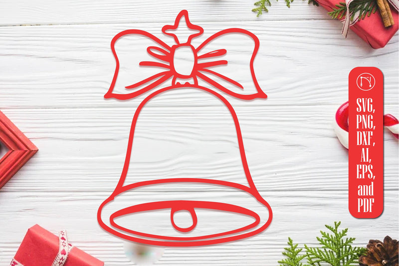 Cricut Christmas Bell SVG Cut File SVG MD JOYNAL ABDIN 