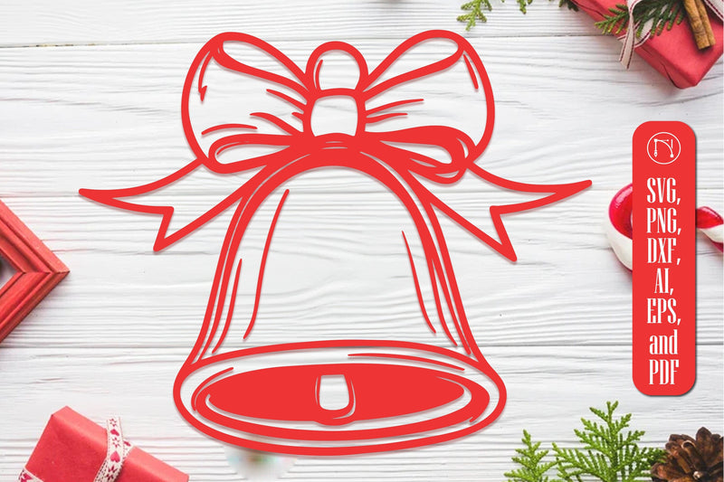 Cricut Christmas Bell SVG Cut File SVG MD JOYNAL ABDIN 