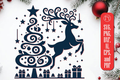Cricut Christmas Decorative SVG Cut File SVG MD JOYNAL ABDIN 