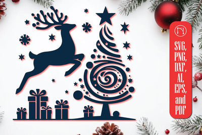 Cricut Christmas Decorative SVG Cut File SVG MD JOYNAL ABDIN 