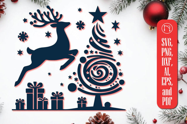 Cricut Christmas Decorative SVG Cut File SVG MD JOYNAL ABDIN 