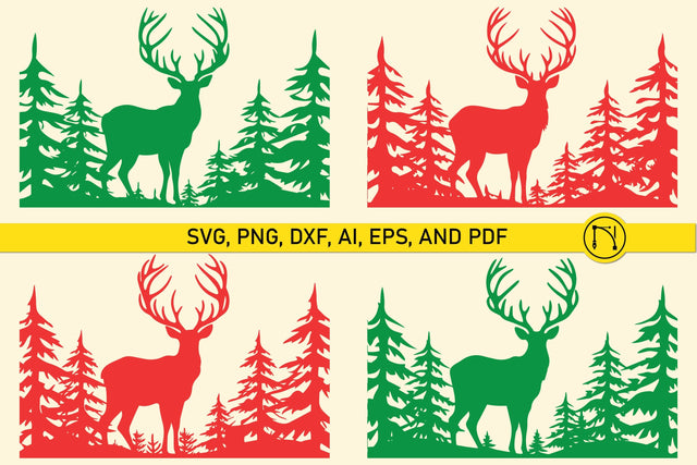 Cricut Christmas Deer SVG Bundle SVG MD JOYNAL ABDIN 