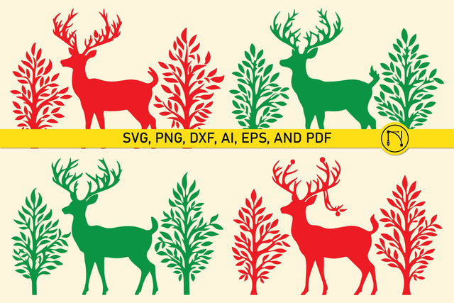 Cricut Christmas Deer SVG Bundle SVG MD JOYNAL ABDIN 