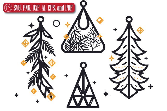 Cricut Christmas Earring SVG Bundle SVG MD JOYNAL ABDIN 
