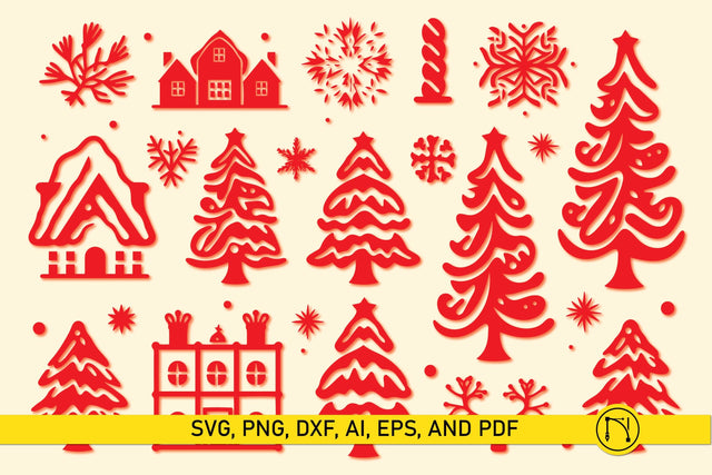 Cricut Christmas Element SVG Bundle SVG MD JOYNAL ABDIN 