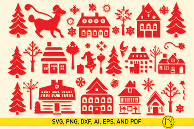 Cricut Christmas Element SVG Bundle SVG MD JOYNAL ABDIN 