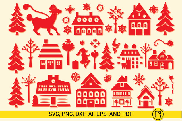 Cricut Christmas Element SVG Bundle SVG MD JOYNAL ABDIN 